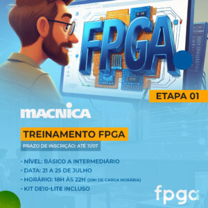 Treinamento FPGA Altera/Intel Básico-Intermediário + Kit DE10 Lite